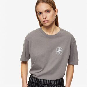 Anine Bing Ida Tee - Washed Grey (Size L)